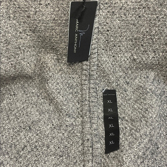 NWT Marc Anthony Heather Gray Zip-Up Knit Sweater - Picture 6 of 11